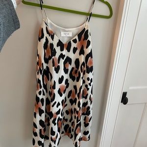 CHEETAH PRINT PEACH LOVE DRESS